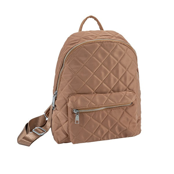 Trendy Quilted Nylon Backpack - Undeniably LUXE