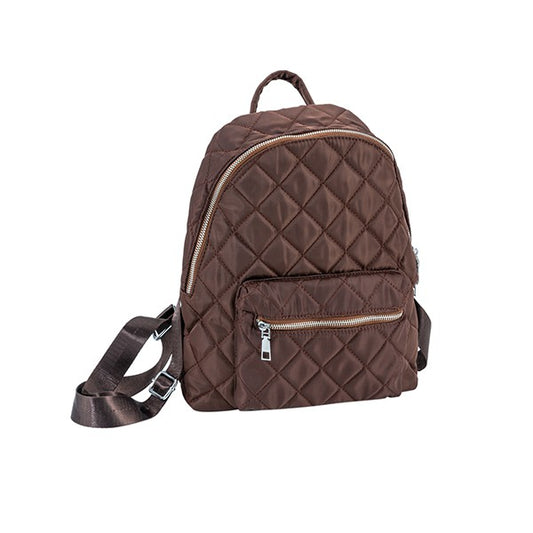 Trendy Quilted Nylon Backpack - Undeniably LUXE