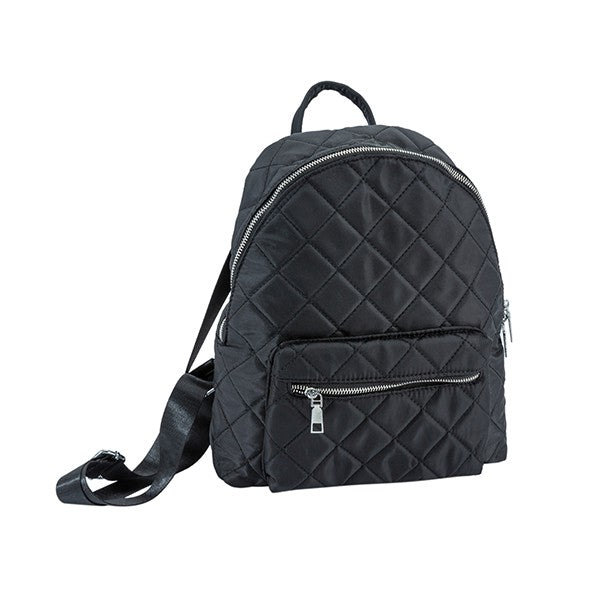 Trendy Quilted Nylon Backpack - Undeniably LUXE