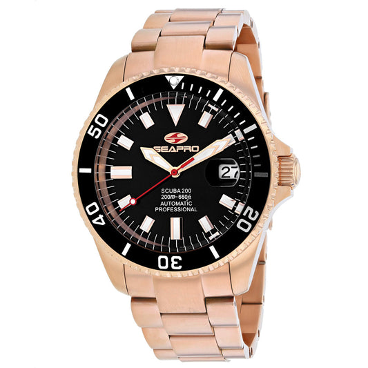 Seapro Scuba 200 Rose Gold Stainless Steel Automatic Watch