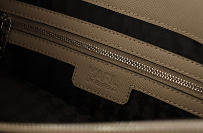 Karl Lagerfeld Sage Green Polyurethane K/MAU Tote Bag