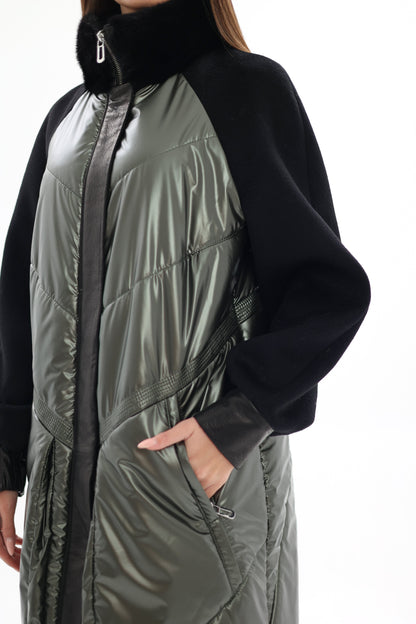 Kopenhagen Fur® Mink Italian Cashmere Wool Vogue Coat
