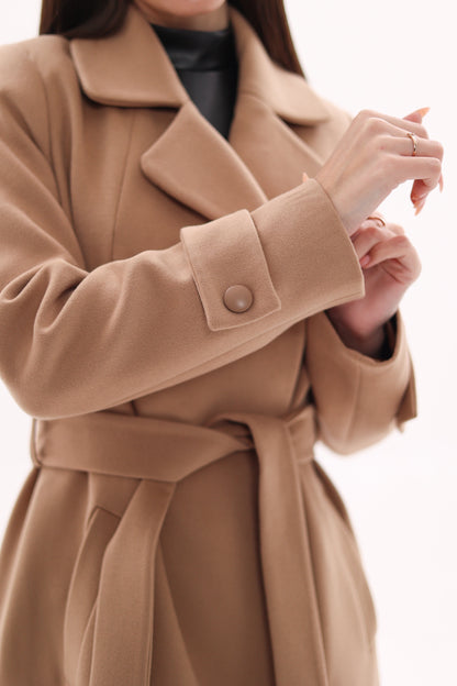 Camille Cashmere Blend Coat Camel Coat