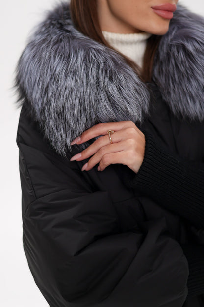 Silver Fox Down Fill Coat