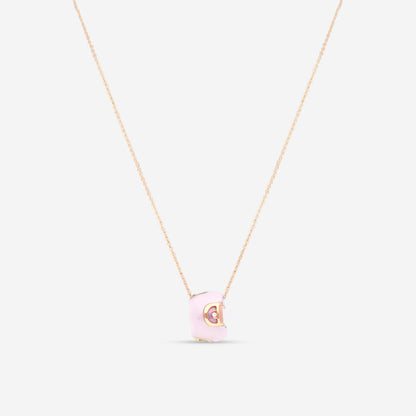 Damiani 18K Rose Gold & Ceramic Diamond Pendant Necklace
