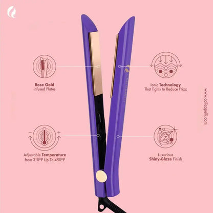 Pro-Series 1″ Titanium Hair Straightener Purple