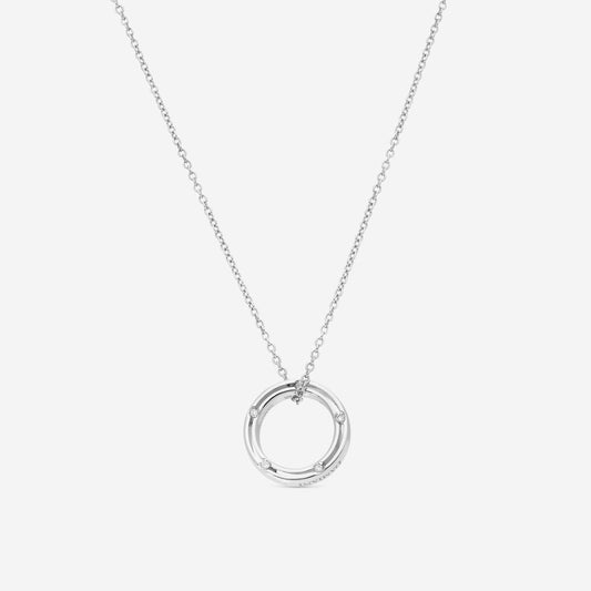 Damiani 18K Whıte Gold Diamond Pendant Necklace 20009875