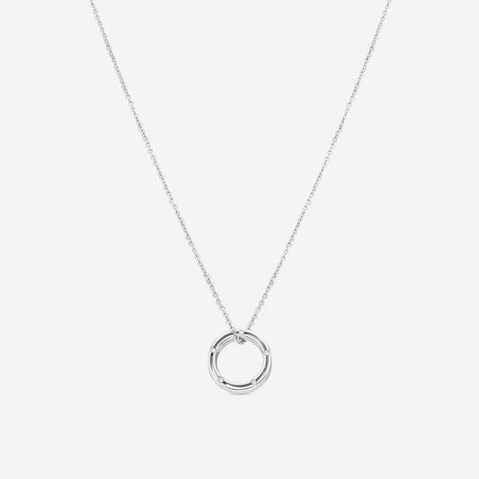 Damiani 18K Whıte Gold Diamond Pendant Necklace 20010374
