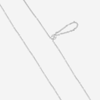 Damiani 18K White Gold Diamond Pendant Necklace 0.18ct.