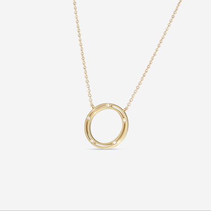 Damiani 18K Yellow Gold Diamond Rope Necklace 0.062ct.