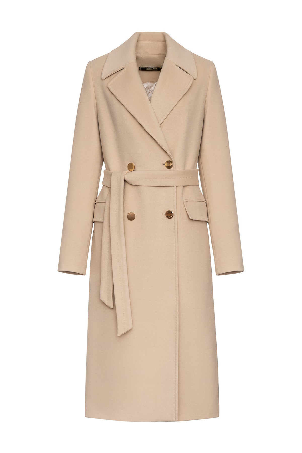 Denise Cashmere Blend Overcoat Nude