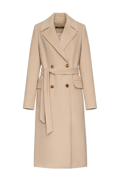 Denise Cashmere Blend Overcoat Nude