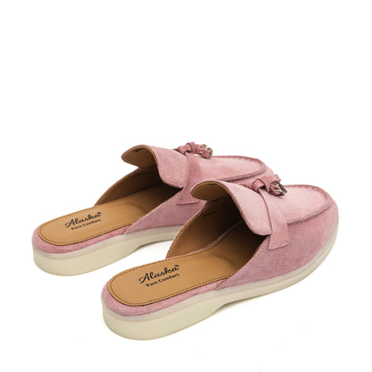 Como Suede Mules in Pink