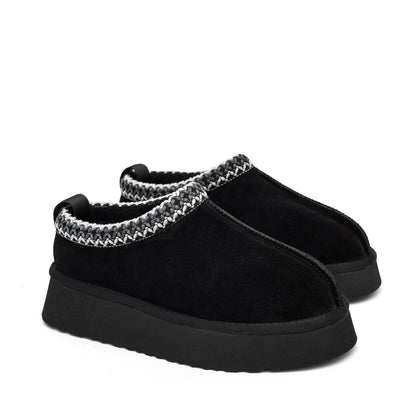 Alaska Shearling Slippers in Black