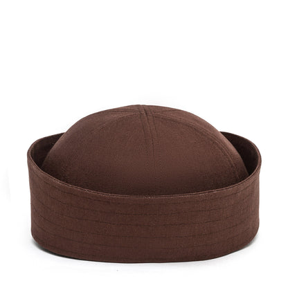 Sailor Linen Hat in Chocolate