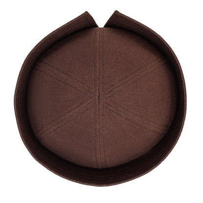 Sailor Linen Hat in Chocolate