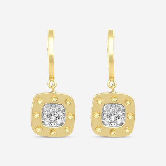 Roberto Coin 18K Yellow & White Gold Diamond Drop Earrings 7771199AJERX
