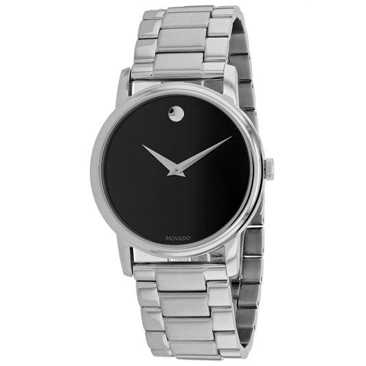Stainless Steel Black Dial Watch