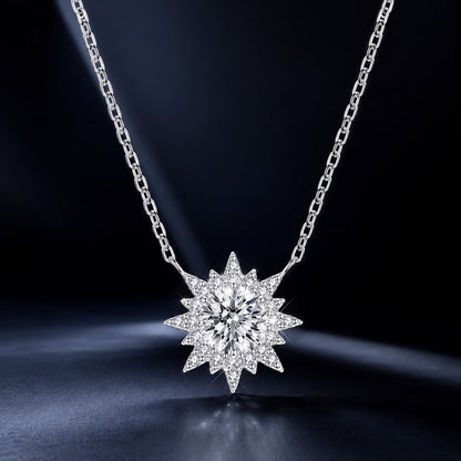 Sterling Silver Moissanite Necklace