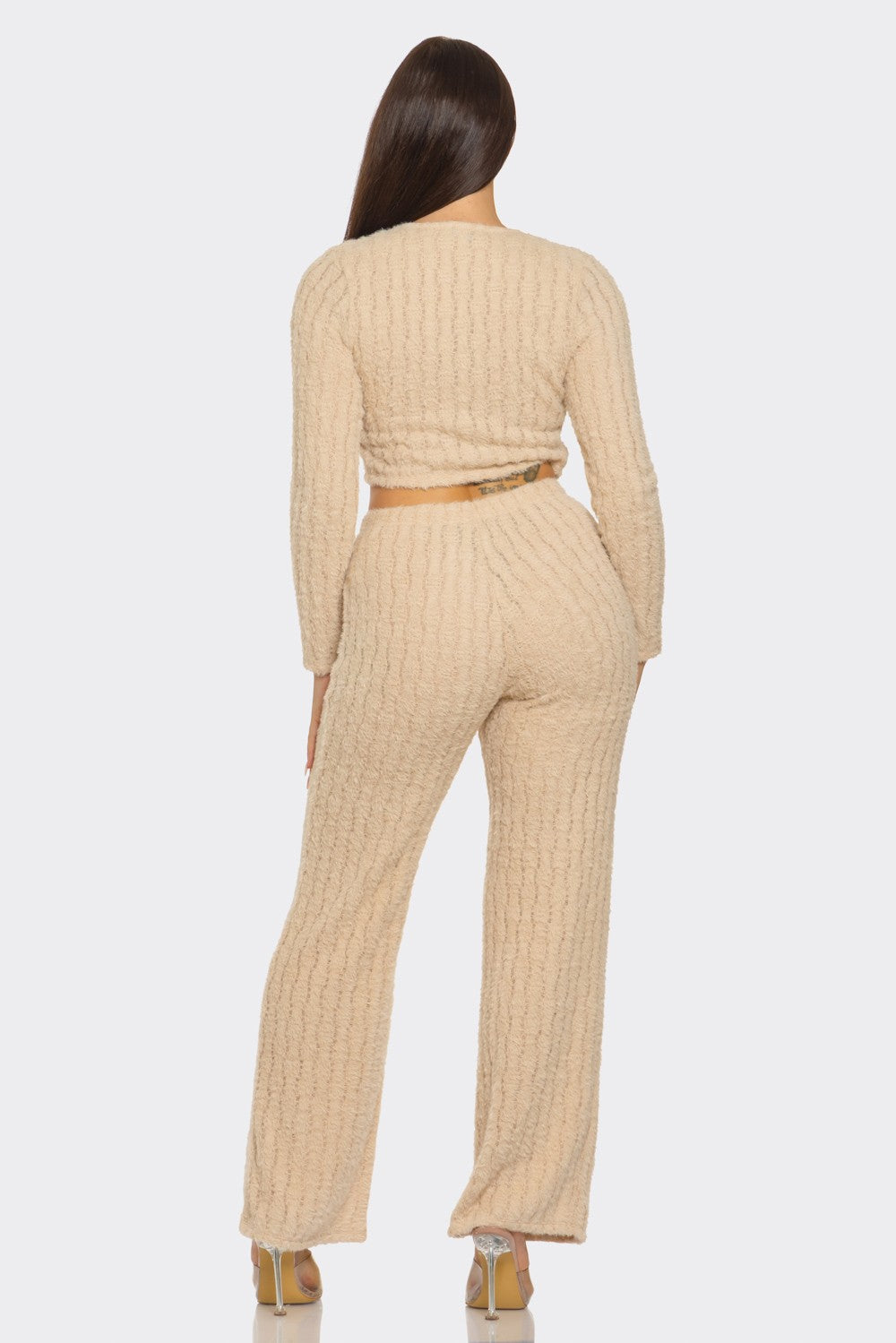 Sienna Chic Tie-Front Flare Pant Outfit Set
