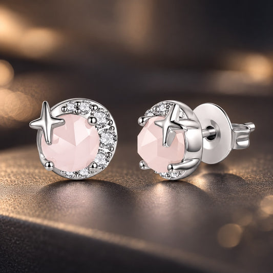 White Gold Plated Sterling Silver Post Pavé CZ Stud Earrings