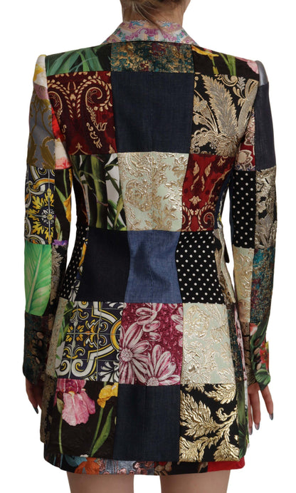 Dolce & Gabbana Multicolor Patchwork Double-Breasted Blazer