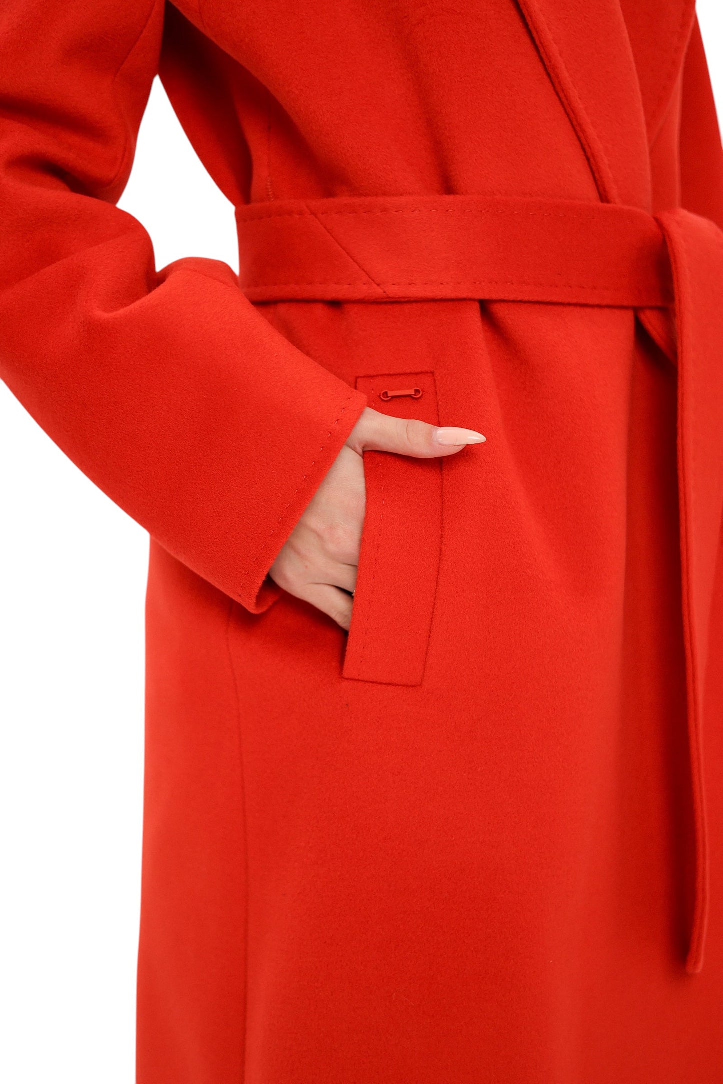 Chester Wool Cashmere Coat Sicily Red Coat