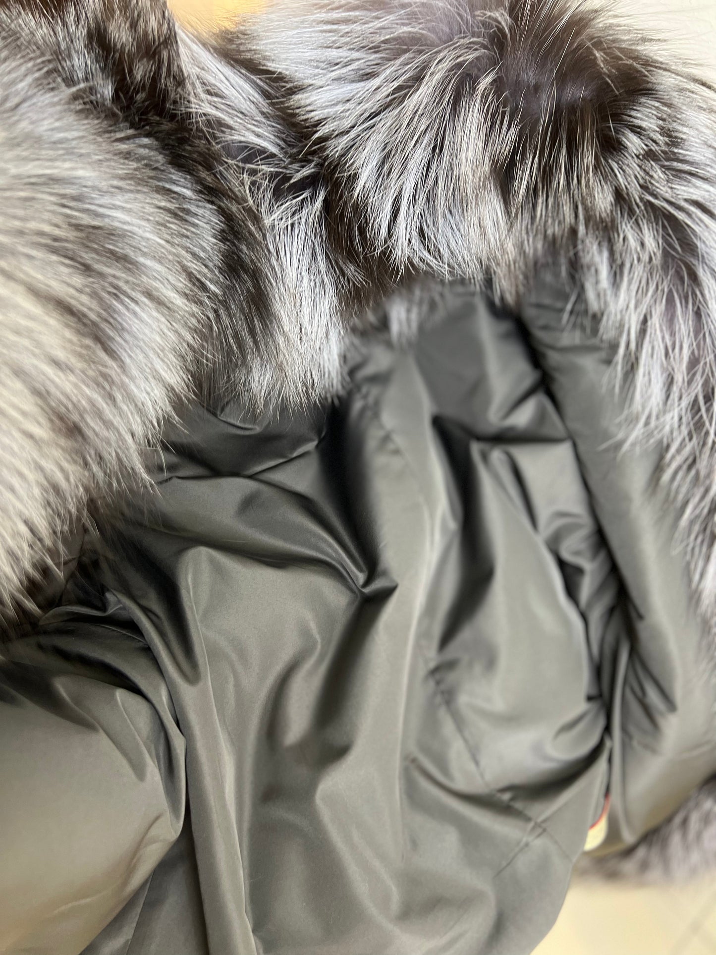Silver Fox Fully Lined Hood Rabbit Insulated Parka