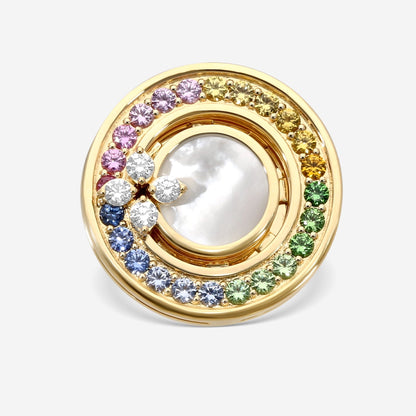 Roberto Coin Love in Verona 18K Yellow Gold Multistone Diamond Ring