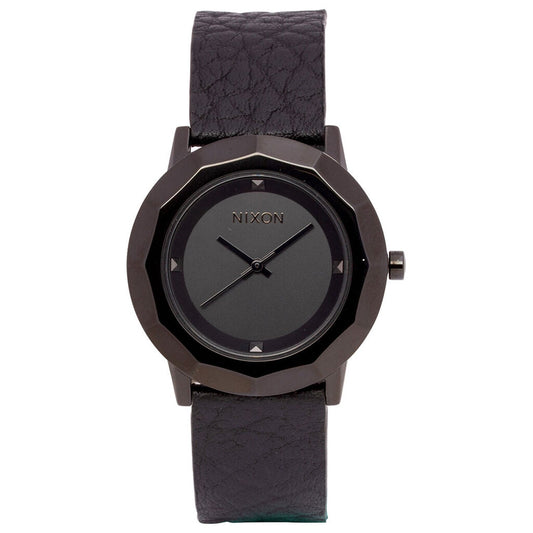 Nixon The Bobbi Black Leather Watch