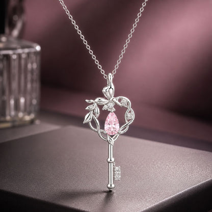 Sterling Silver Pavé Cubic Zirconia Necklace