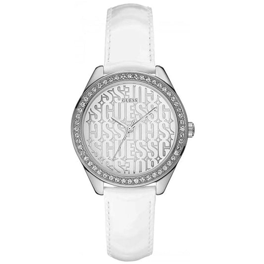 Guess Trance White Leather Watch