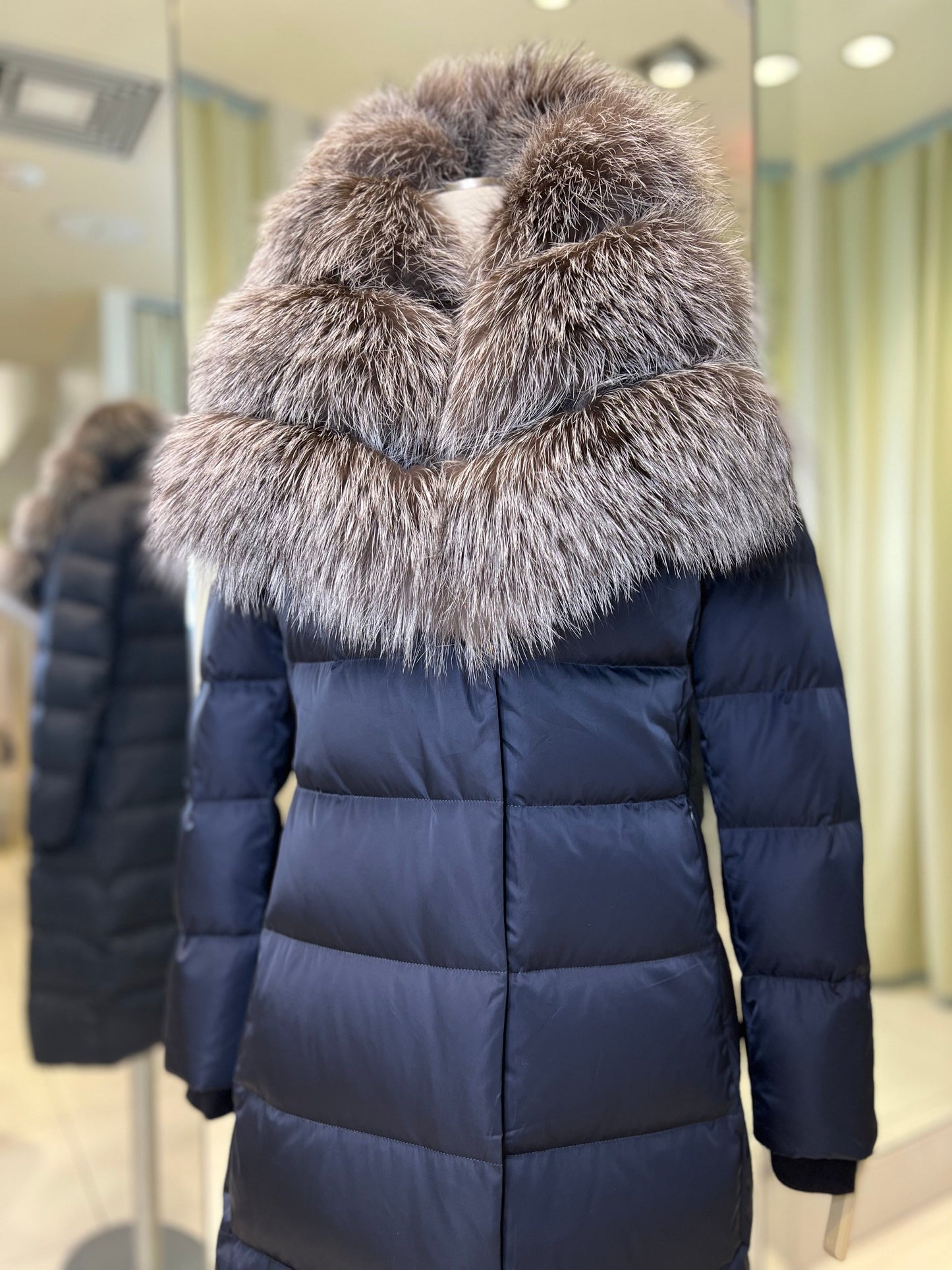 Kaimana Fox Fur Trim Down Coat