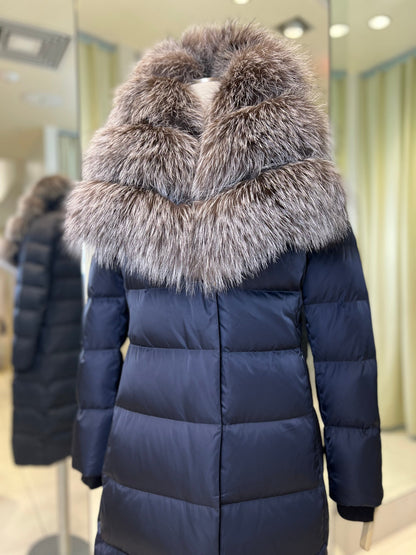 Kaimana Fox Fur Trim Down Coat