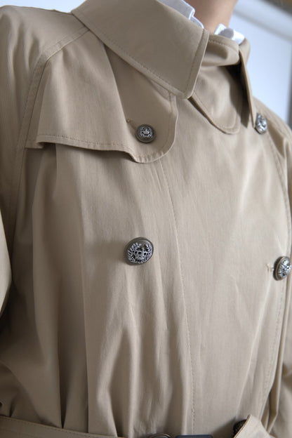 Dolce & Gabbana Khaki Double Breasted Trench Coat Jacket II