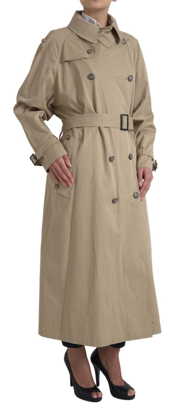Dolce & Gabbana Khaki Double Breasted Trench Coat Jacket II
