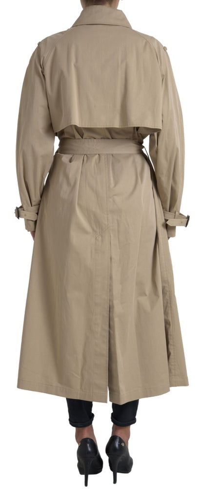 Dolce & Gabbana Khaki Double Breasted Trench Coat Jacket II