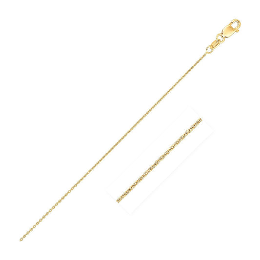 Yellow Gold Oval Cable Link Chain