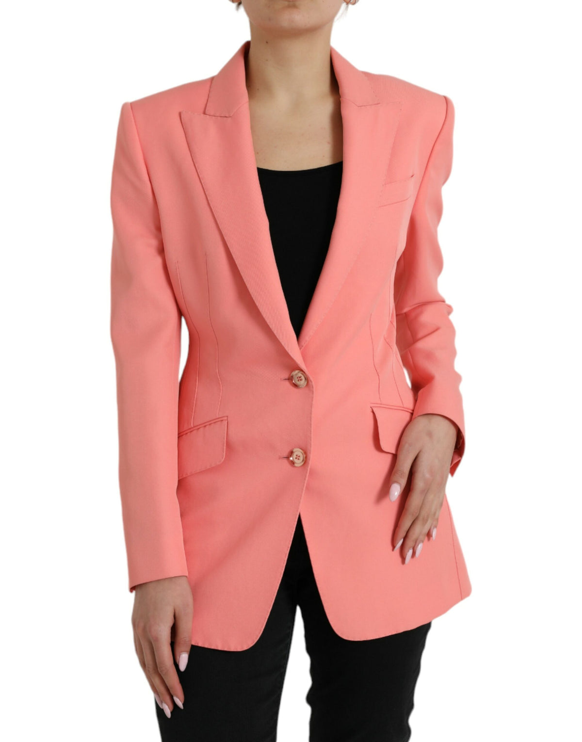 Dolce & Gabbana Pink Single-Breasted Blazer
