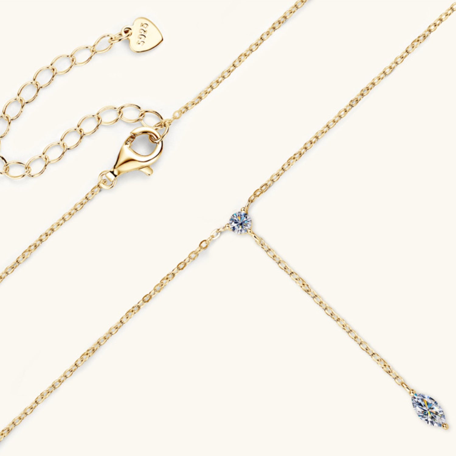 Moissanite Sterling Silver Necklace - Undeniably LUXE
