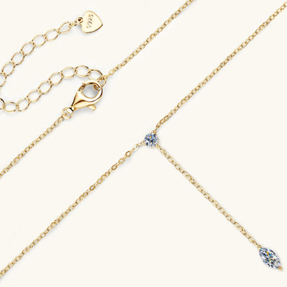 Moissanite Sterling Silver Necklace - Undeniably LUXE