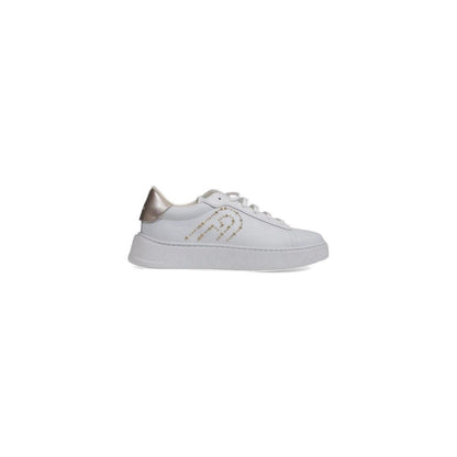 White Polyethylene Low Top Sneakers