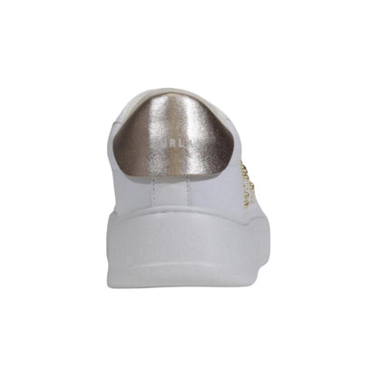 White Polyethylene Low Top Sneakers