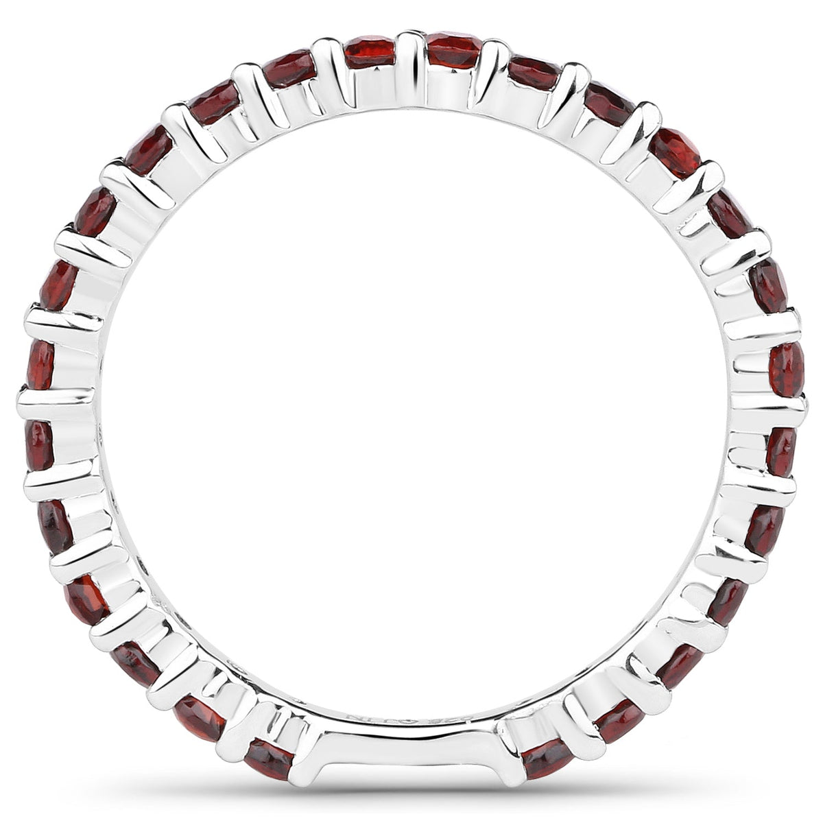 1.04 Carat Genuine Garnet .925 Sterling Silver Ring