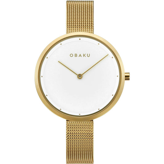 Obaku Classic Gold Stainless Steel Watch