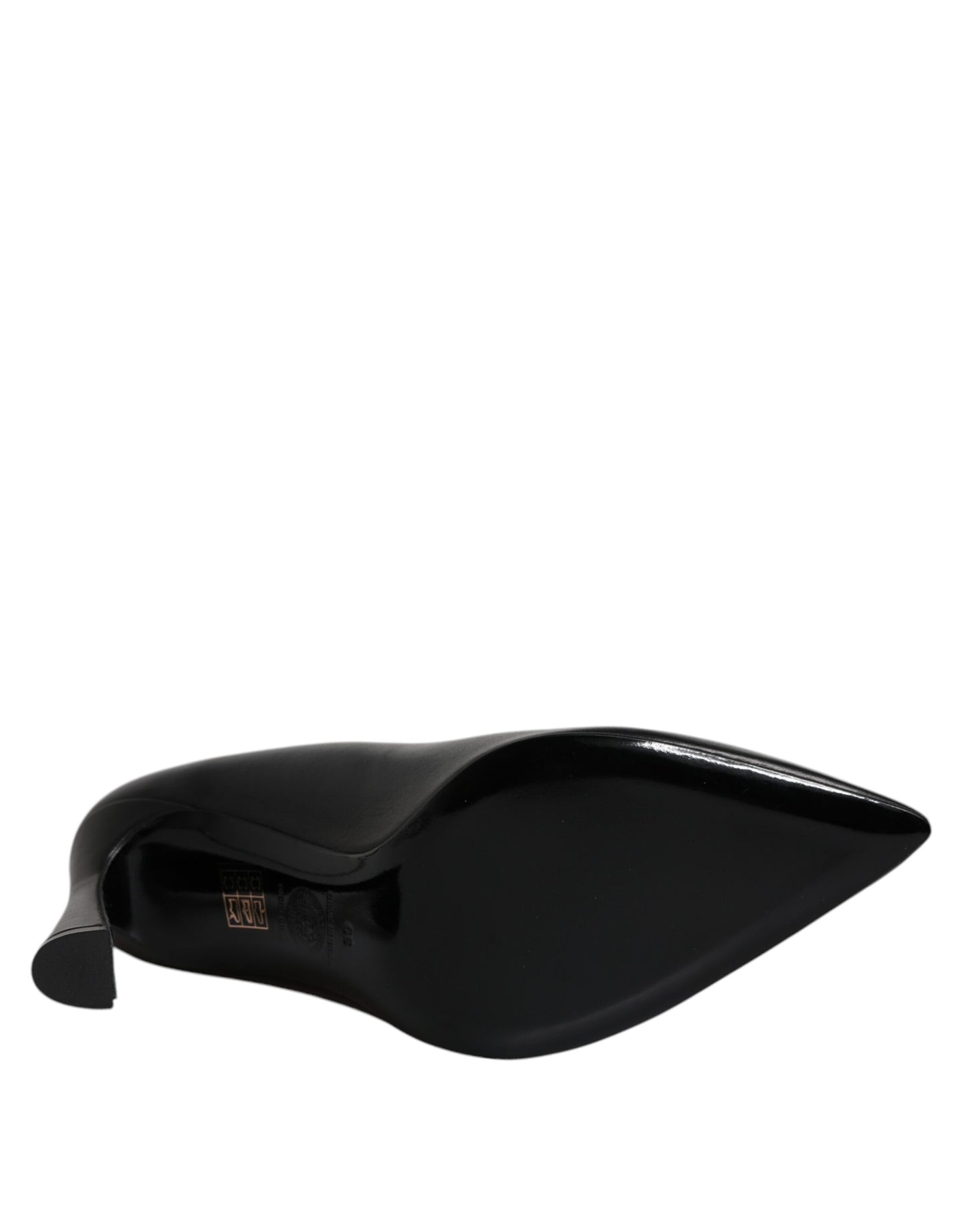 Versace Medusa Black Leather Pumps