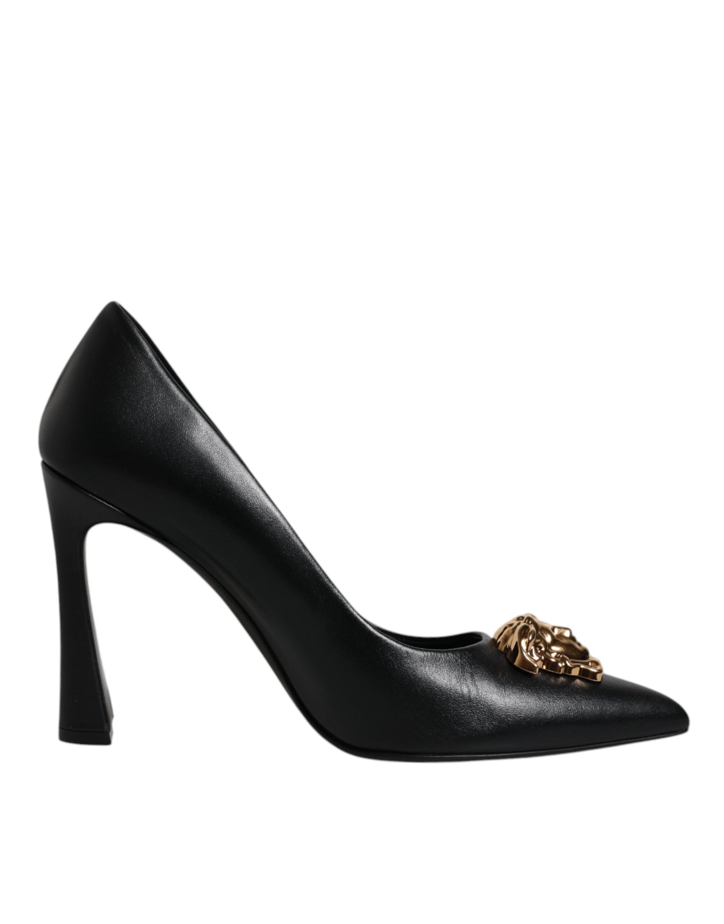 Versace Medusa Black Leather Pumps