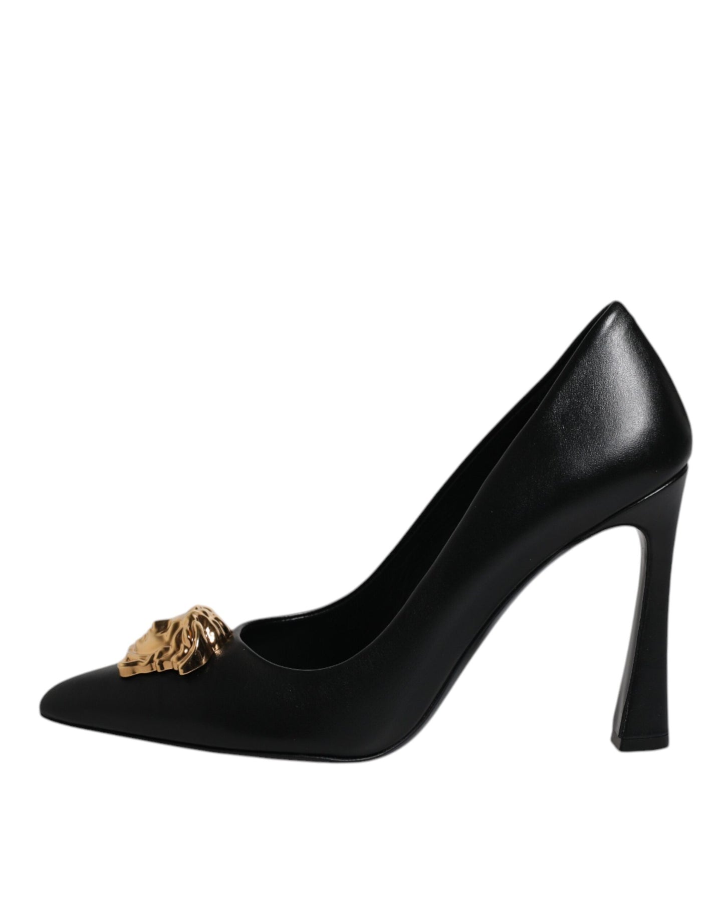 Versace Medusa Black Leather Pumps