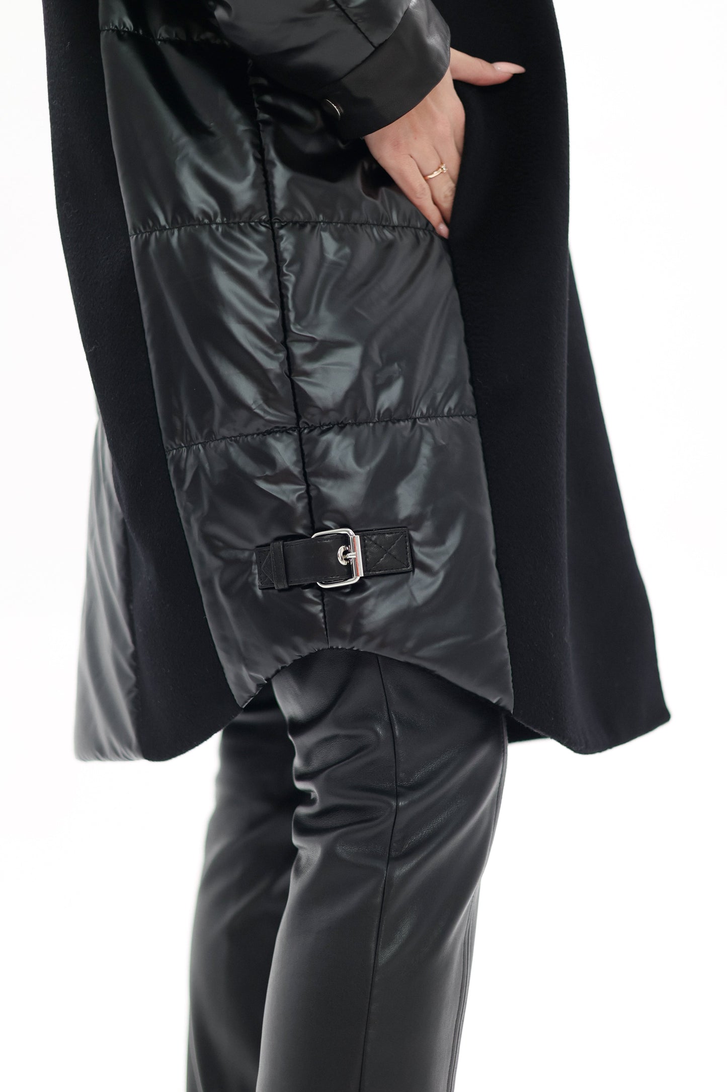 Silver Fox Fur Italian Cashmere Wool Freudenberg Comfortemp® Coat