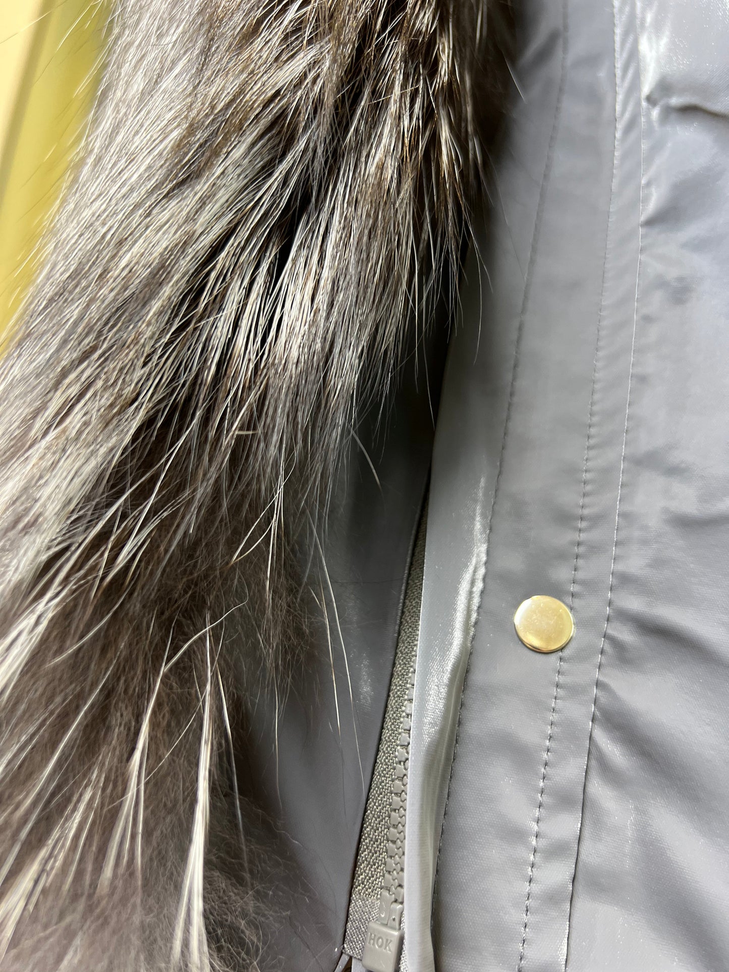 Silver Fox Fully Lined Hood Rabbit Insulated Parka